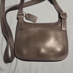 Coach Dark Brown Leather Messenger Bag